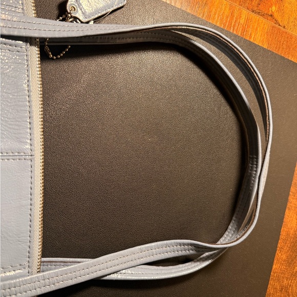 Coach Blue and Cream Tote Bag - Picture 6 of 6